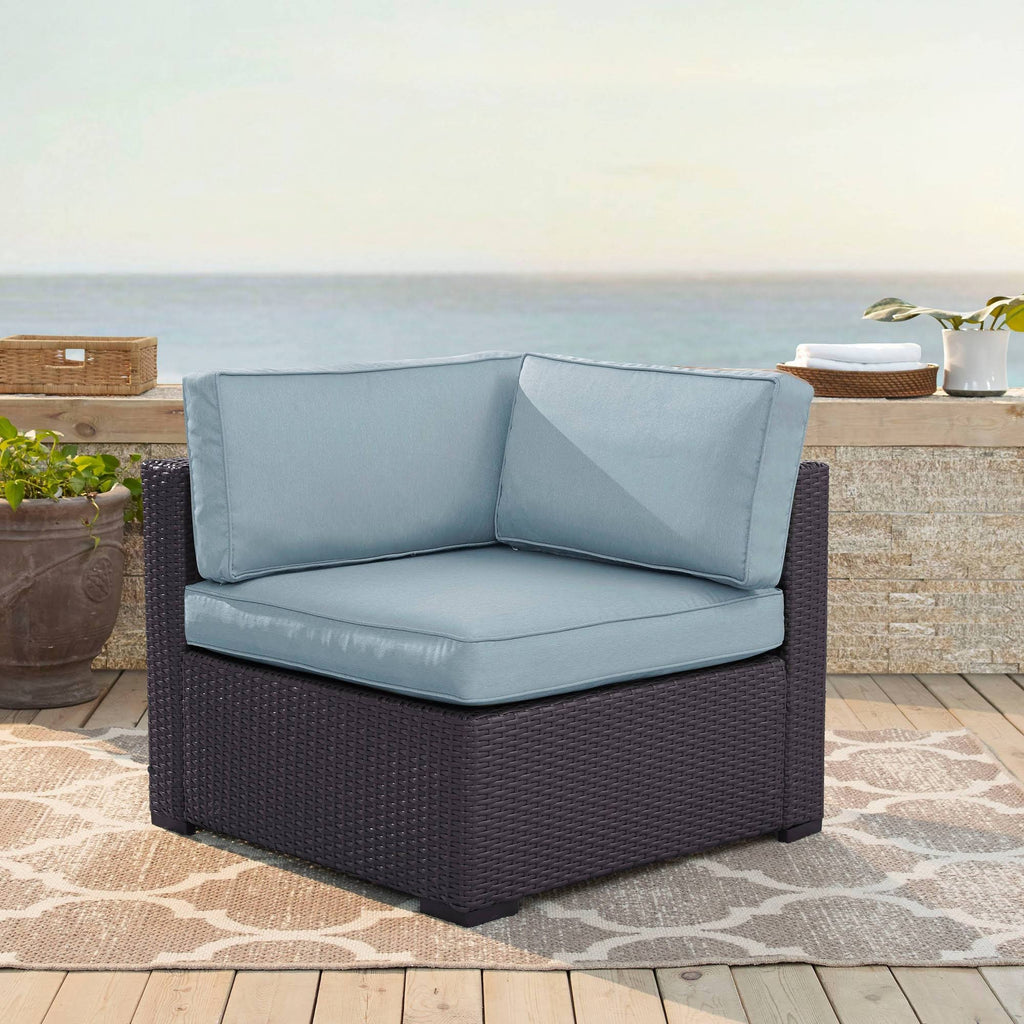 Outdoor Wicker Corner Chair Mist/Brown T48988