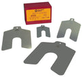 100mm x 100mm Stainless Steel Metric Slotted Shim, 100 Piece Kit Y9824
