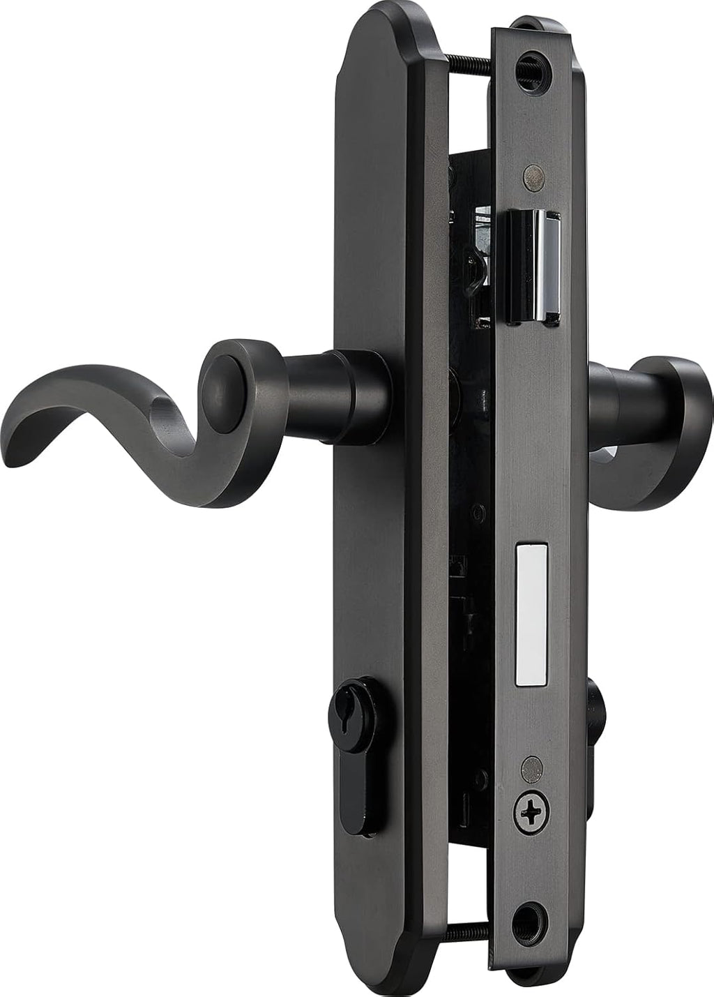 Brushed Dark Bronze Brass Lock Set T4767