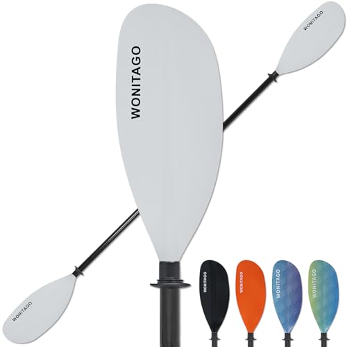 Adjustable Fiberglass Shaft Nylon Blade Kayak Paddle E90025
