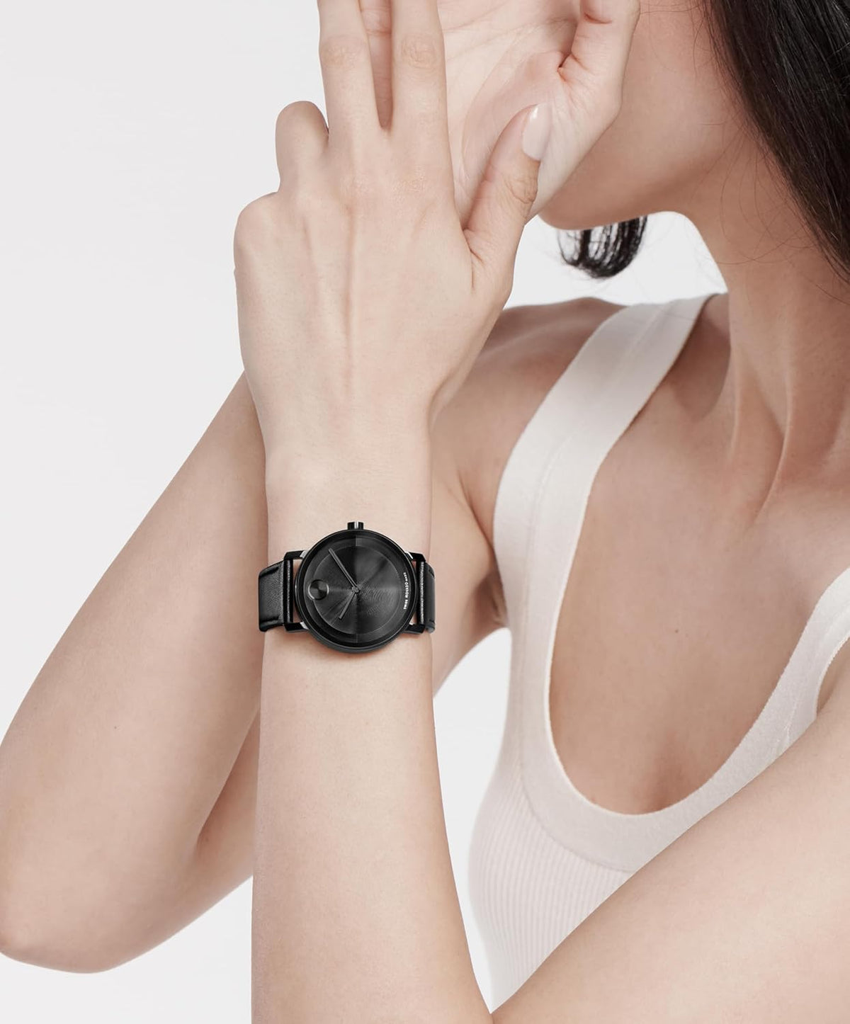 Swiss Quartz Watch with Nappa Leather Strap, 40mm P649