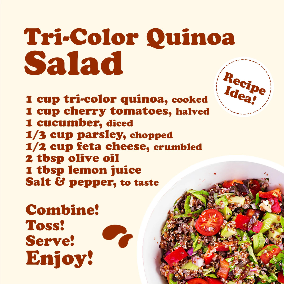 24 Pounds Tri-Color Quinoa Blend K314099