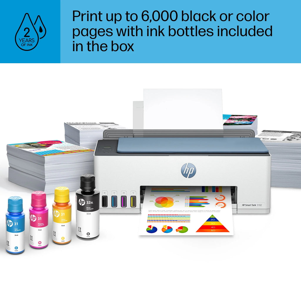 Wireless All-in-One Color Inkjet Tank Printer W708797