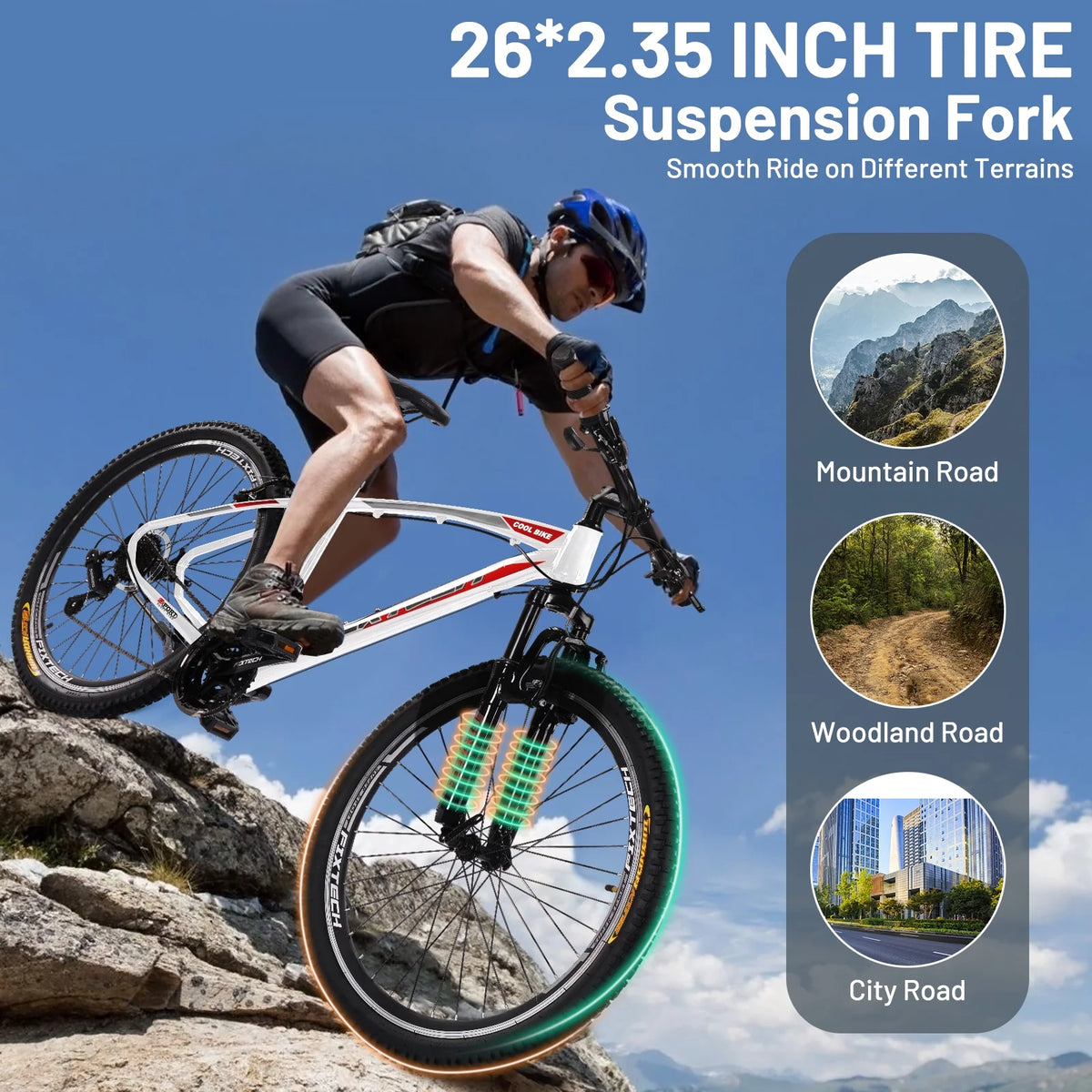 White 26'' Mountain Bike F64081