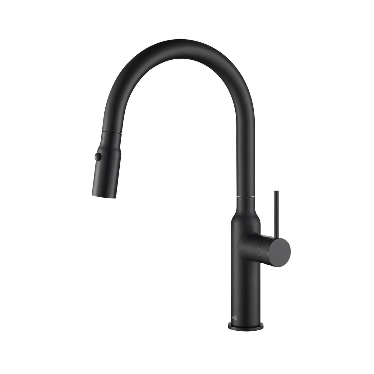 Black Single Level Kitchen Faucet with Sprayer Y741