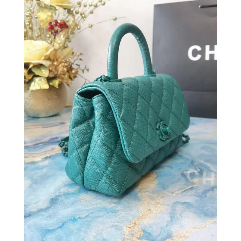 Mini Coco Handle Ultra Matte Grained Calfskin Bag K4841