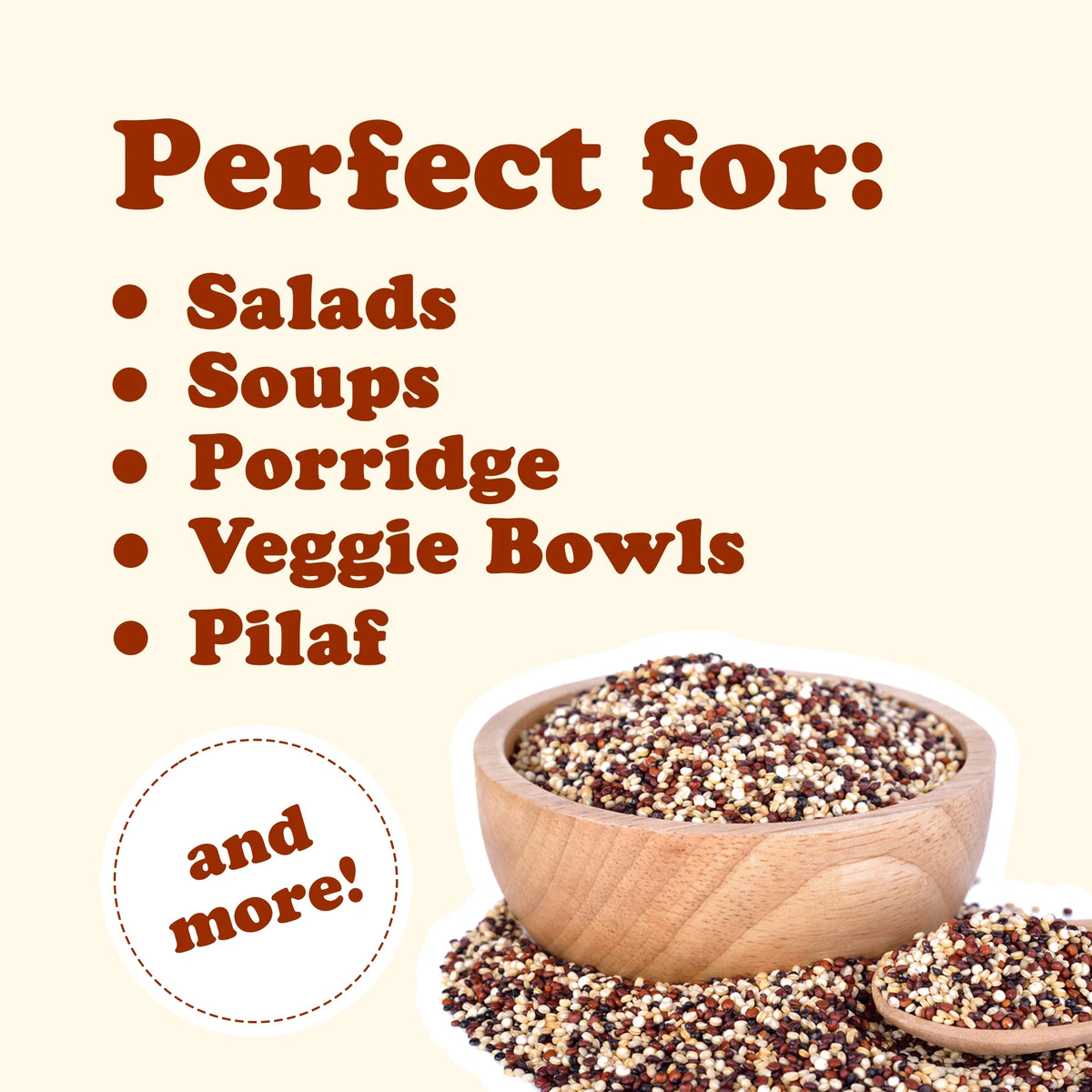 24 Pounds Tri-Color Quinoa Blend K314099