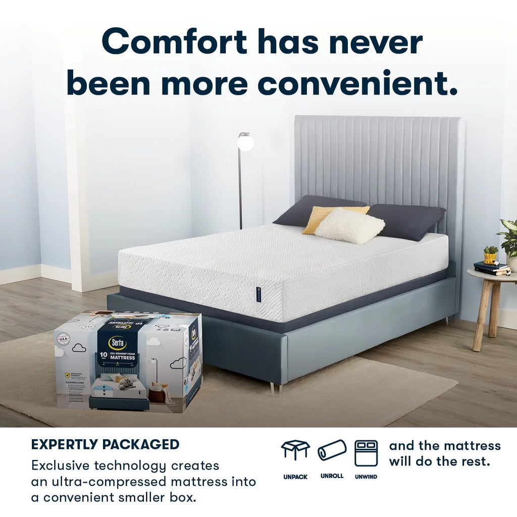 Queen Cooling Gel Memory Foam Mattress S973