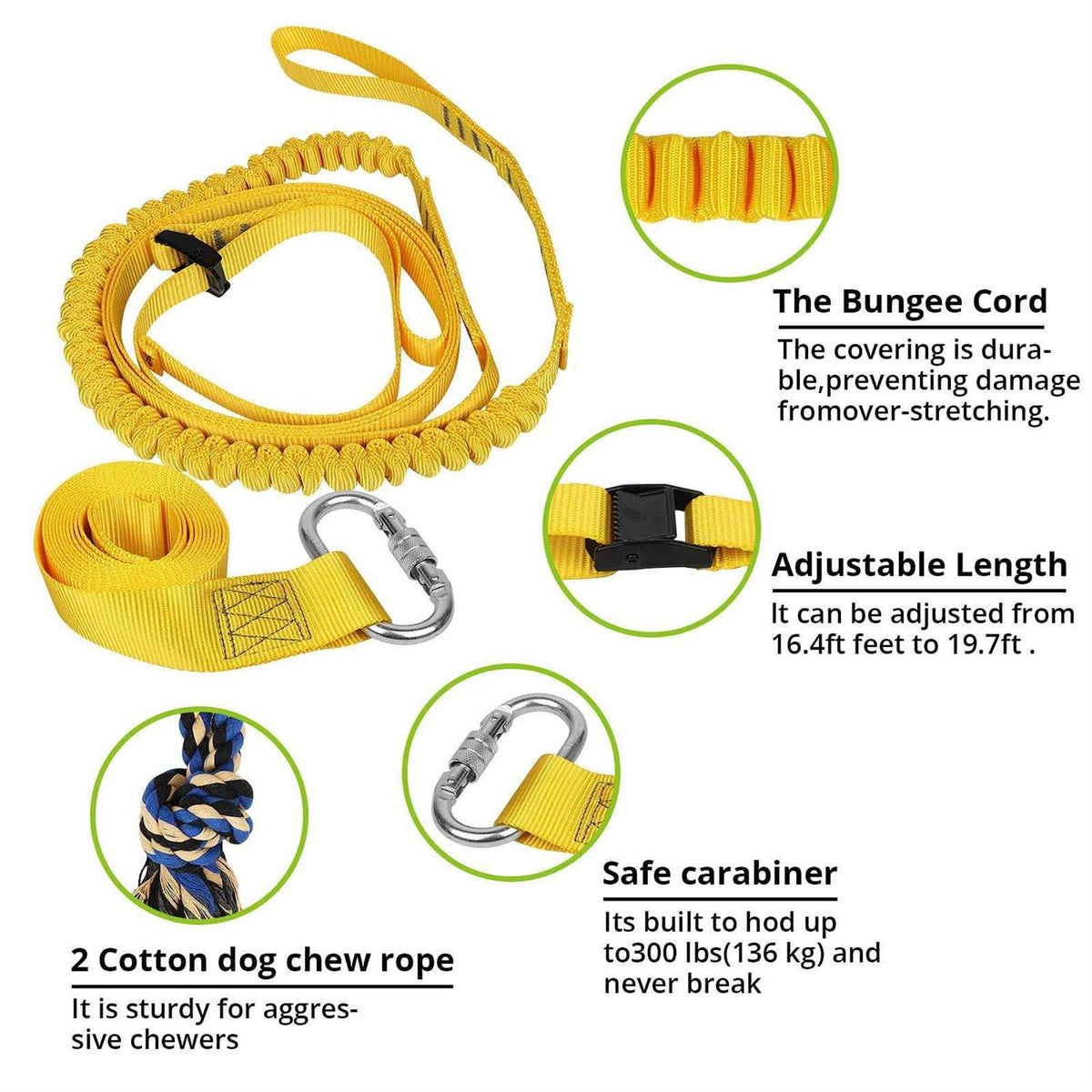 Dog Hanging Bungee Tug Toy Interactive Tether Tug-of-War I166193