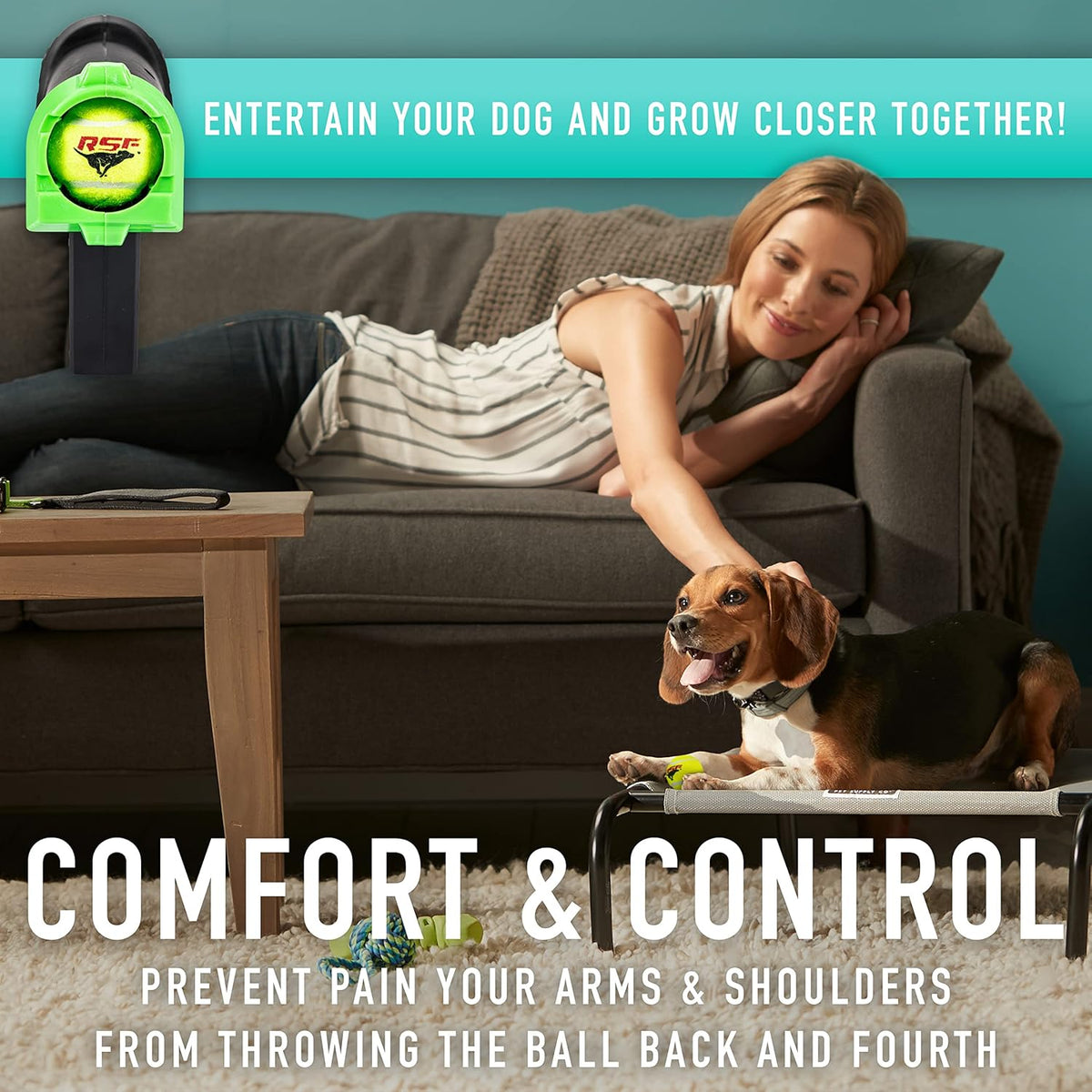 Mini Tennis Ball Launcher for Dogs J350
