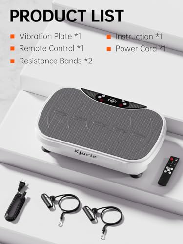 Vibration Plate Exercise Machine with Resistance Bands S3737