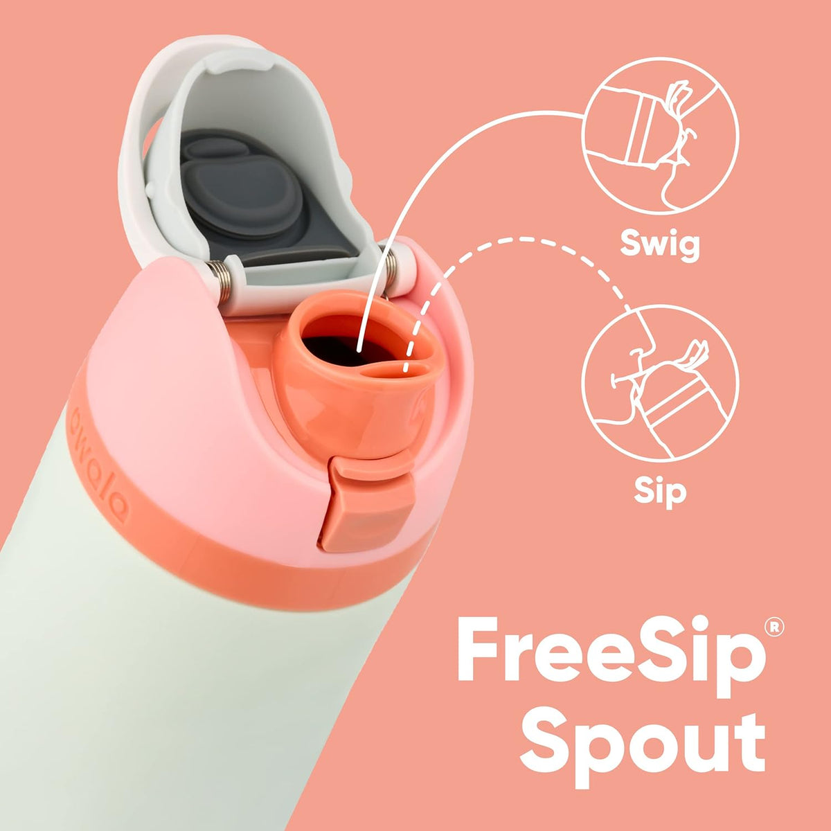 32 Oz Insulated Stainless Steel Water Bottle with Straw G82627