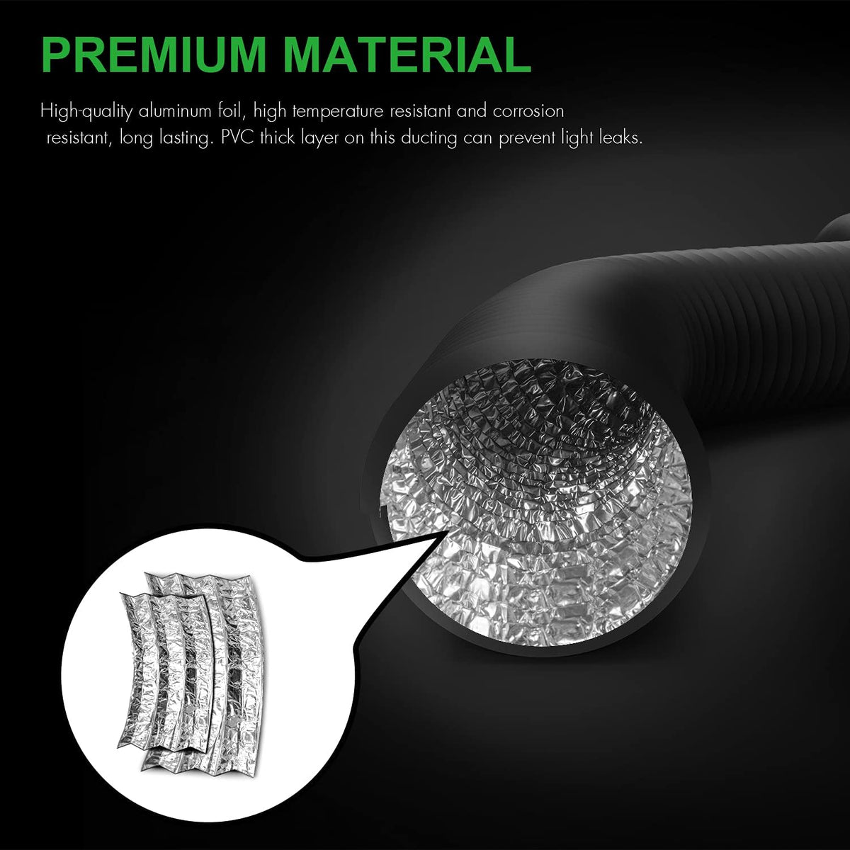 4 Inch 195 CFM Inline Fan Carbon Filter Ducting Ventilation Kit U6093