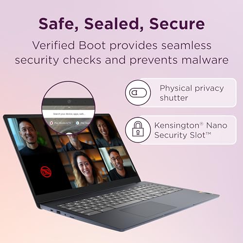 15.6" FHD Chromebook with Intel Celeron N4500, 8GB RAM, 64GB eMMC, Abyss Blue I398930