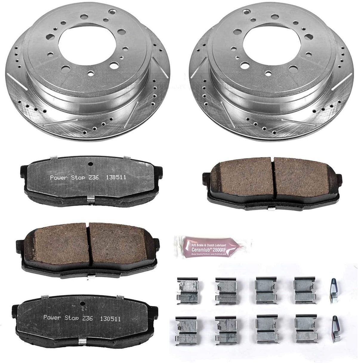 Rear Z36 Truck & Tow Carbon Fiber Ceramic Brake Kit O9202