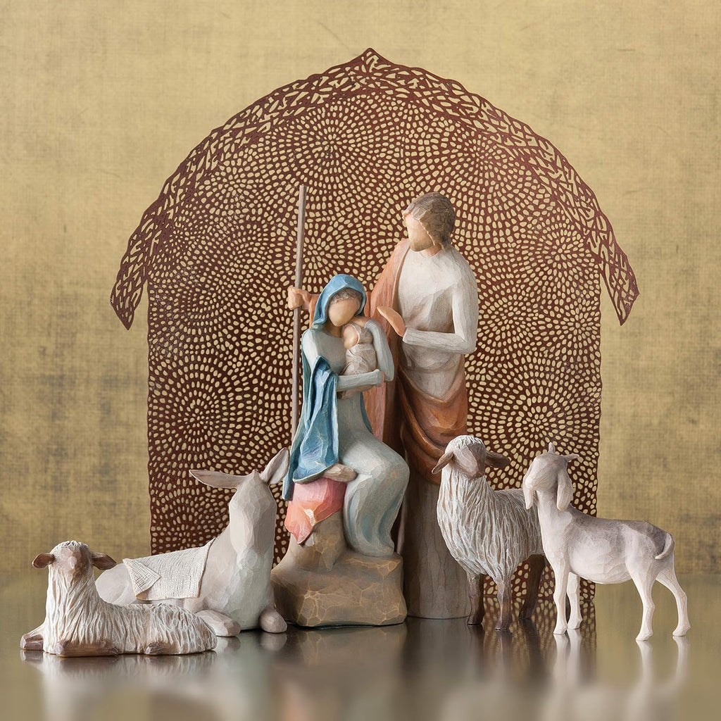 4-piece set sculpted hand-painted nativity figures I568429