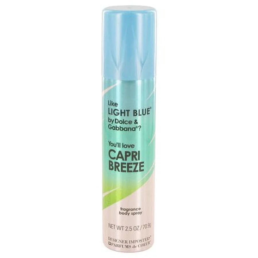 Capri Breeze Perfume Body Spray 2.5 Oz (Pack 2) Z58955