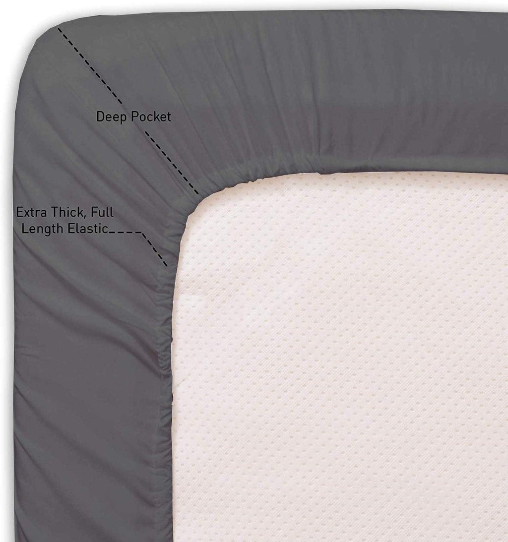 100% Egyptian Cotton 500 TC White RV King Sheets F21191