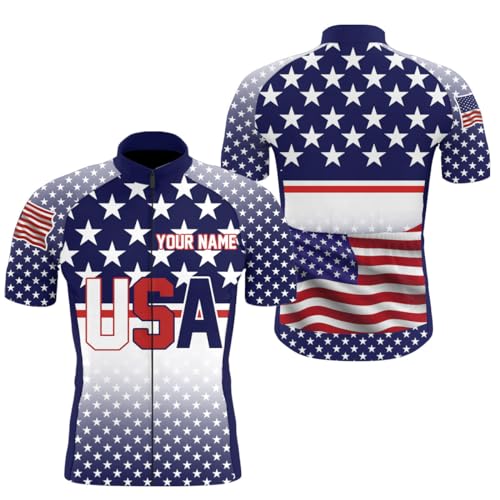 Customized Mens Cycling Jersey with 3 Pockets Full Zip X27109