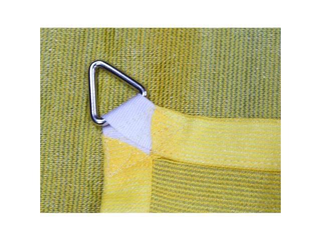 Yellow 10 ft Triangle Sun Shade Sail T419748