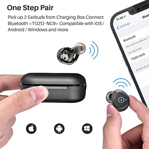 Matte Black Hybrid Active Noise Cancelling Wireless Earbuds U11556