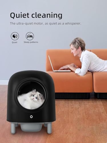 Black Automatic Self Cleaning Cat Litter Box M177