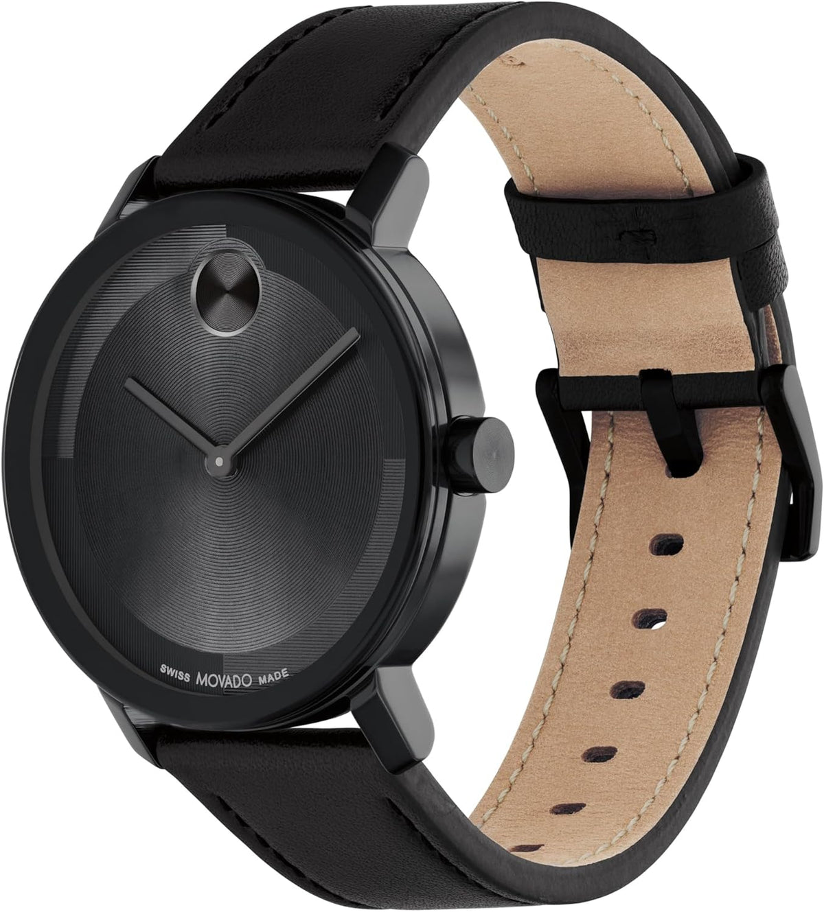 Swiss Quartz Watch with Nappa Leather Strap, 40mm P649