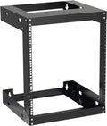 19 Inch 6U Wall Mount Open Frame Rack Black W121