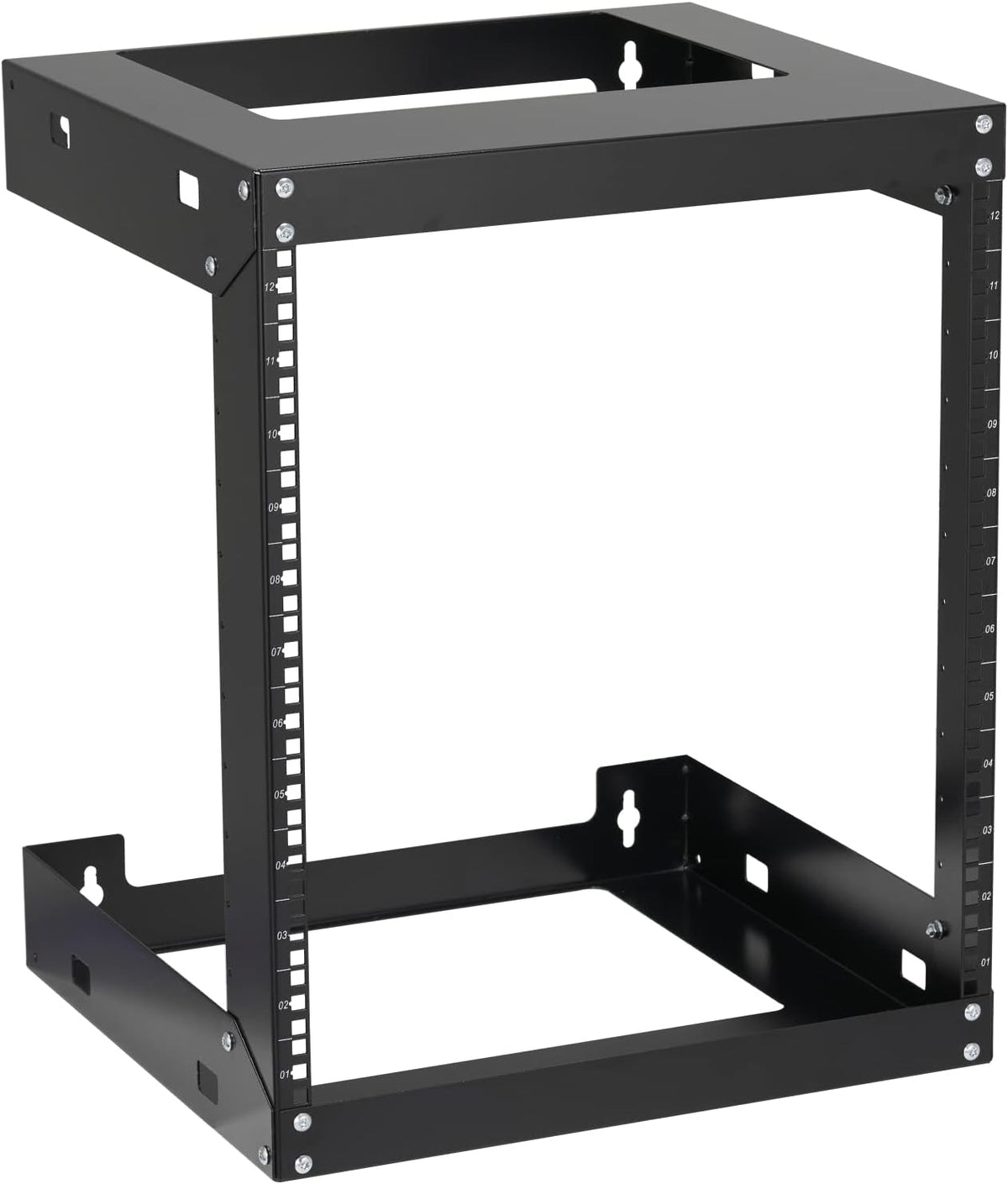 19 Inch 6U Wall Mount Open Frame Rack Black W121