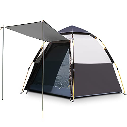 Waterproof Instant Camping Tent, 2/3/4 Person Double Layer Dome Tent P265