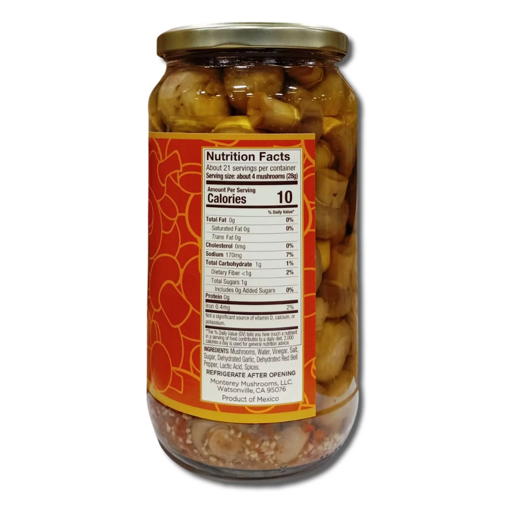 32 Ounce Garlic Marinated Mushrooms Pack of 2 M586