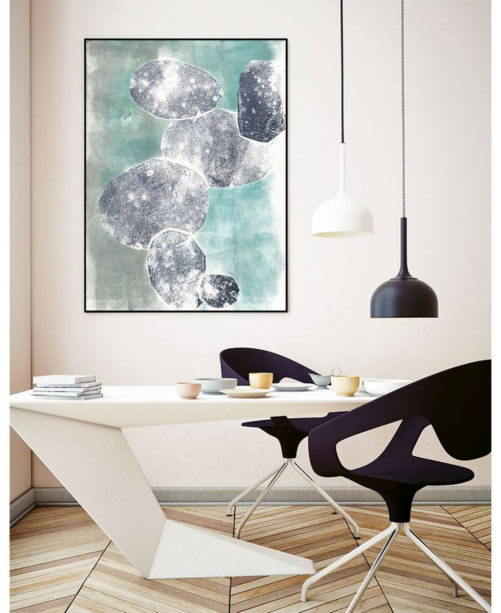 Framed Canvas Art O951
