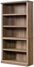 5 Shelf Bookcase with 3 Adjustable Shelves in Salt Oak Z8468