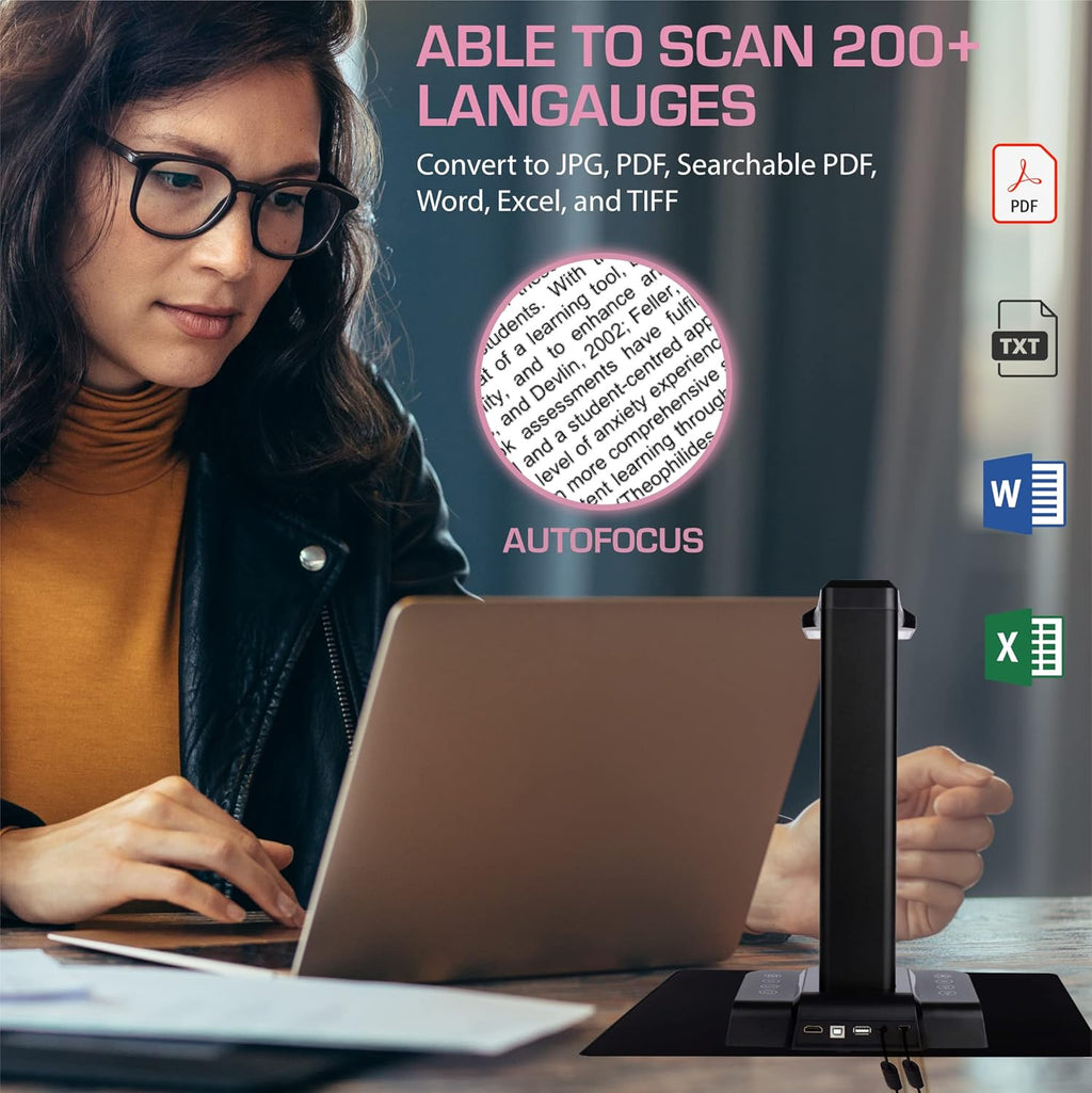 Portable 20MP Document Camera Scanner Y4596