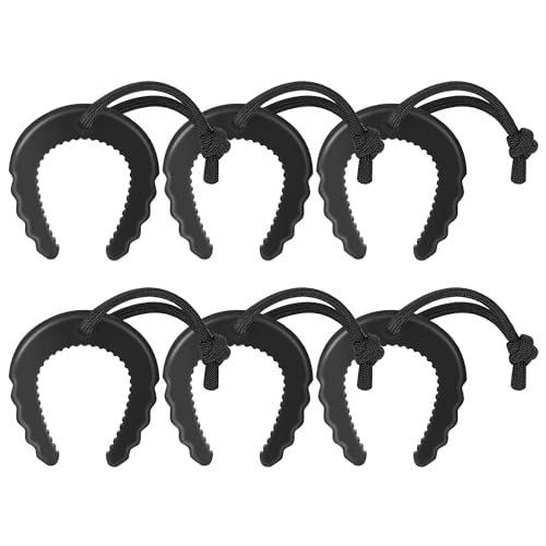 Black Door Stops Wedge 6 Pack F8080
