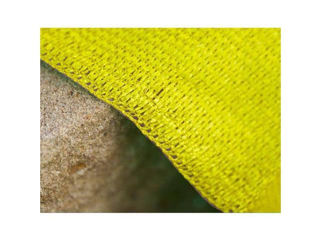 Yellow 10 ft Triangle Sun Shade Sail T419748