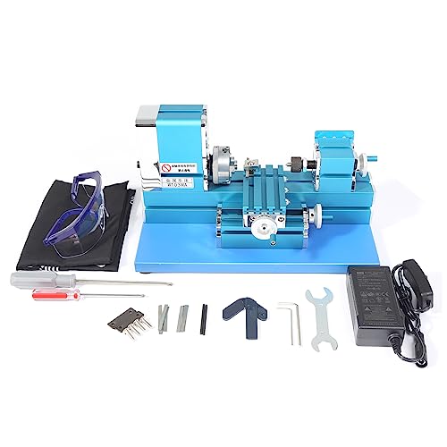 Miniature Metal Lathe - 36W 20000RPM Blue P72623