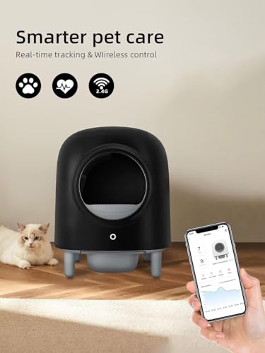 Black Automatic Self Cleaning Cat Litter Box M177