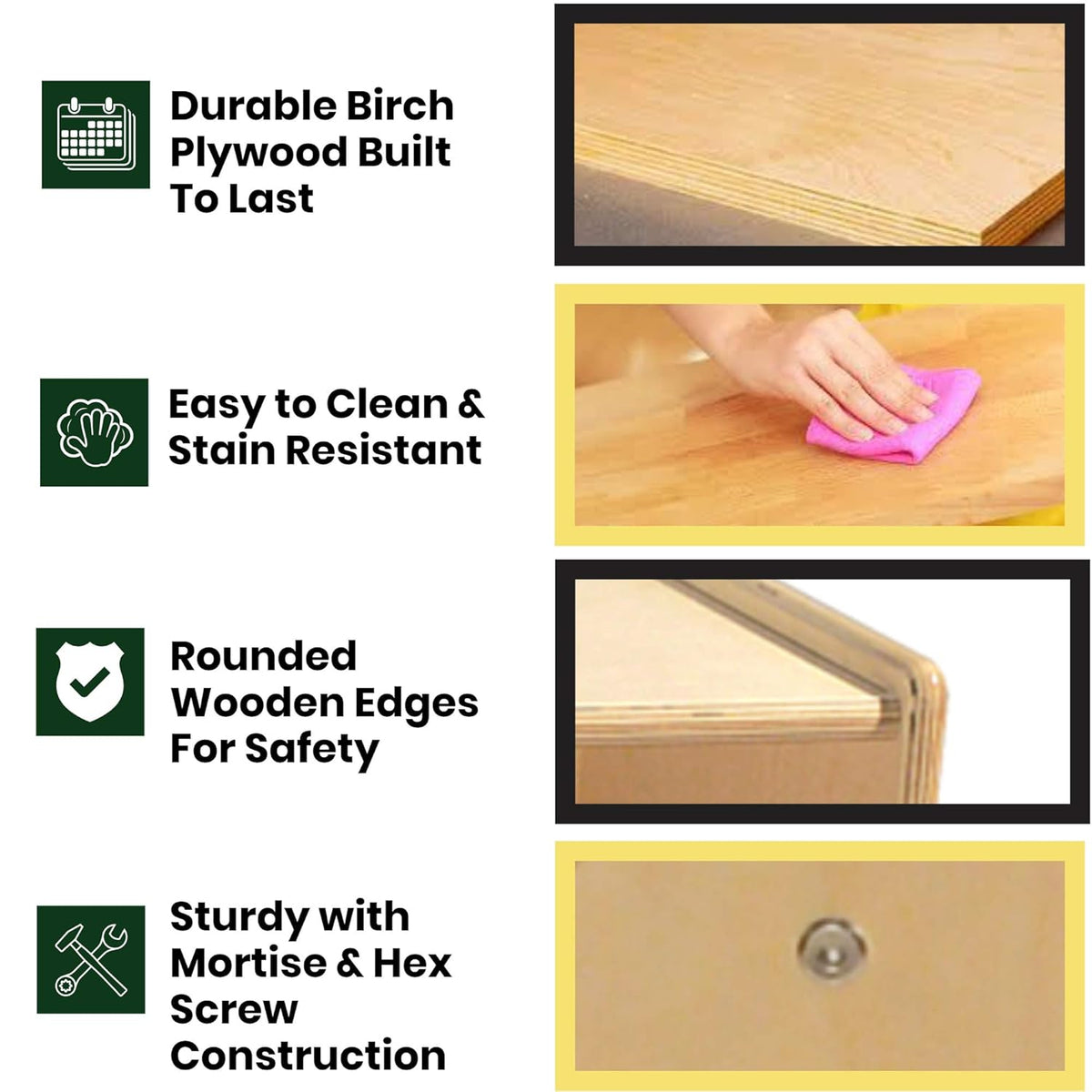 2 Shelf Bookcase Storage Organizer Natural Finish V491