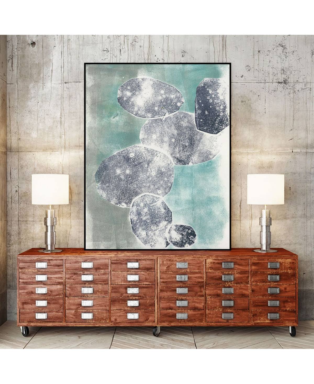 Framed Canvas Art O951