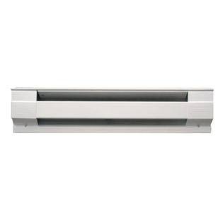 60 in. 1250-Watt 240-Volt Electric Baseboard Heater in White I781676