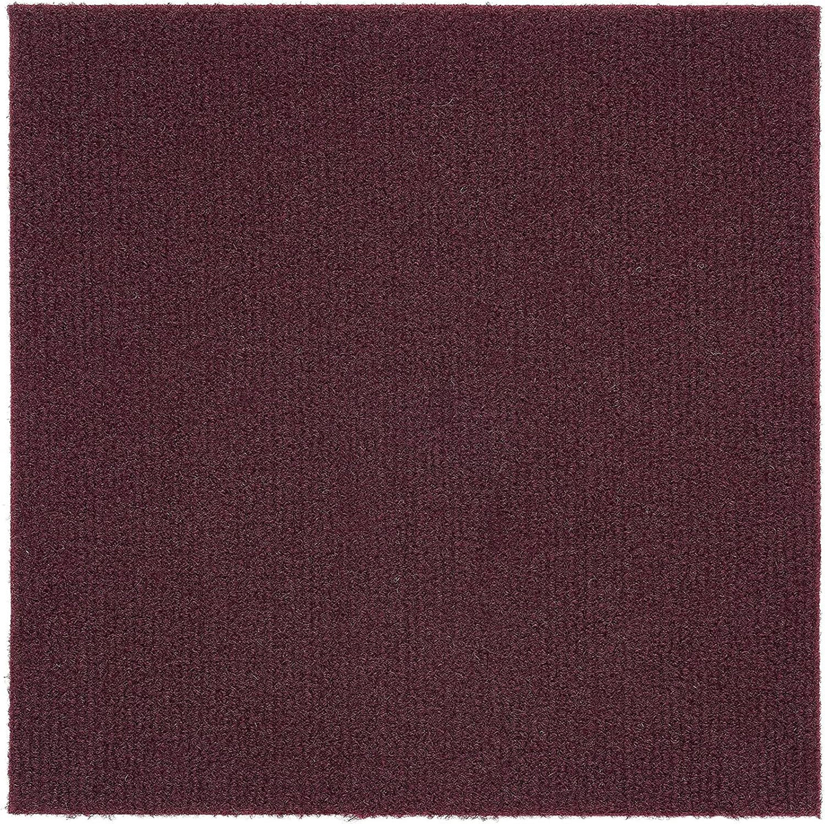Self Adhesive Carpet Tile, 12 Tiles/12 sq Ft Pack of 2 S10299