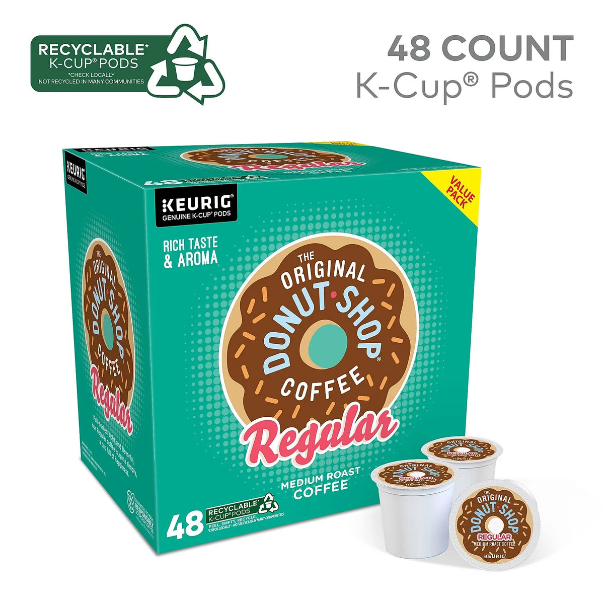 48 Count Medium Roast Coffee K-Cup Pods H144850