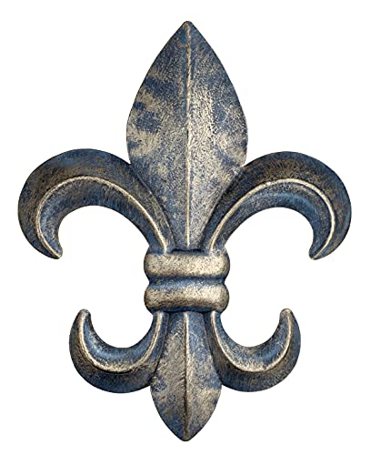 10" Metal Fleur De Lis Wall Plaque (Black) B49329