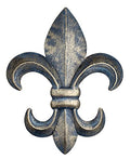 10" Metal Fleur De Lis Wall Plaque (Black) B49329