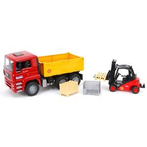 Red Truck with Forklift I3858
