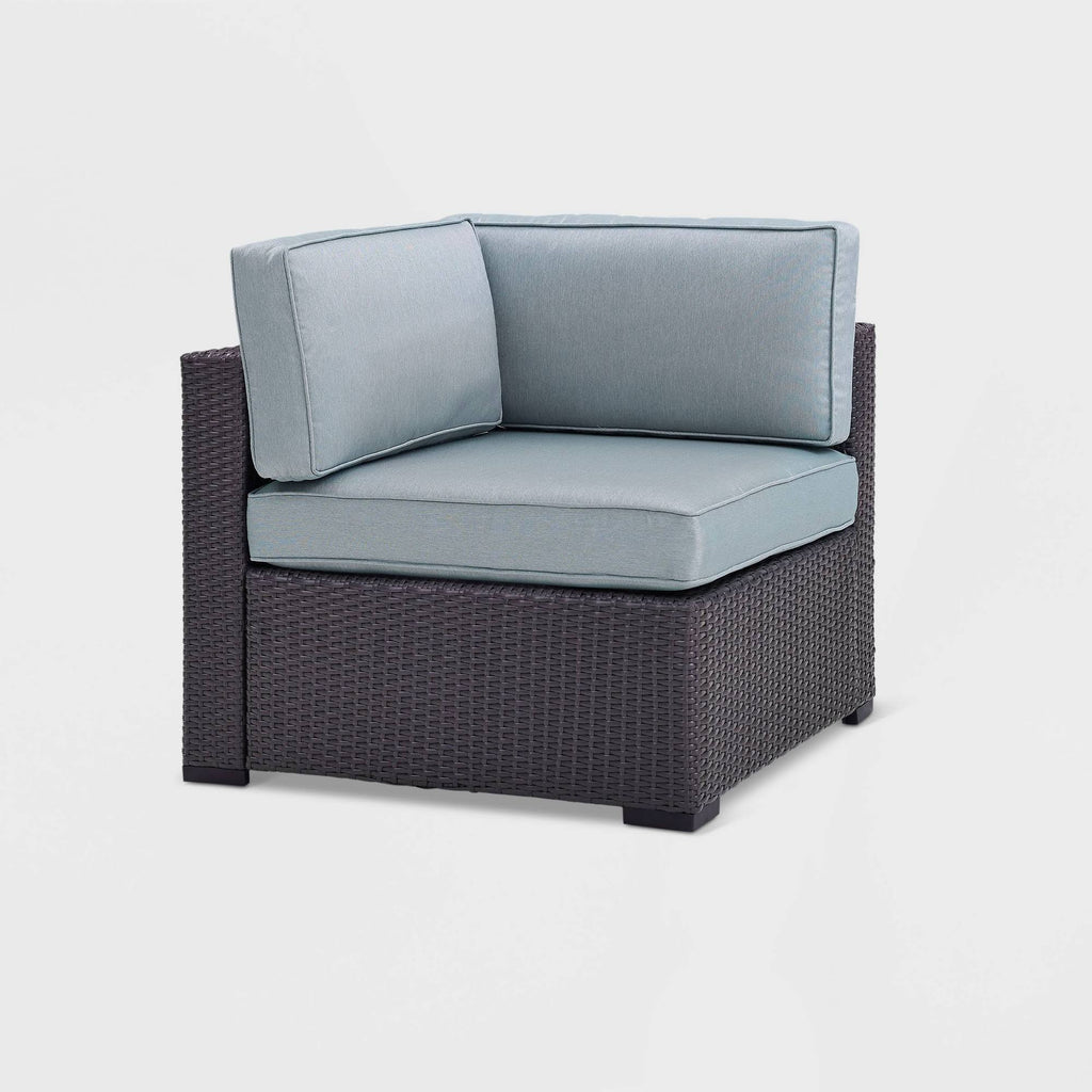 Outdoor Wicker Corner Chair Mist/Brown T48988
