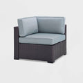 Outdoor Wicker Corner Chair Mist/Brown T48988