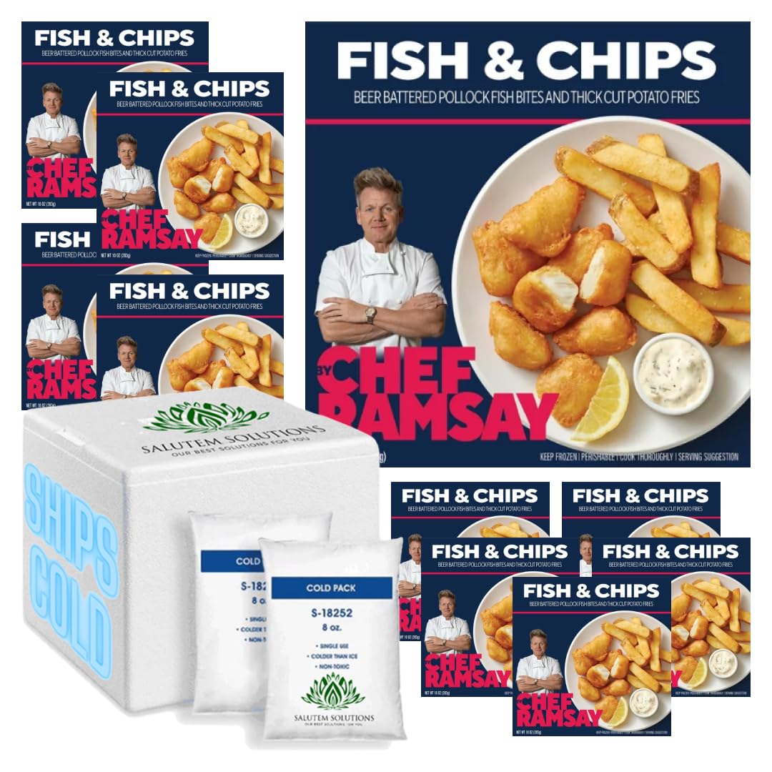 9.5oz Frozen Fish and Chips Pack of 10 M67536
