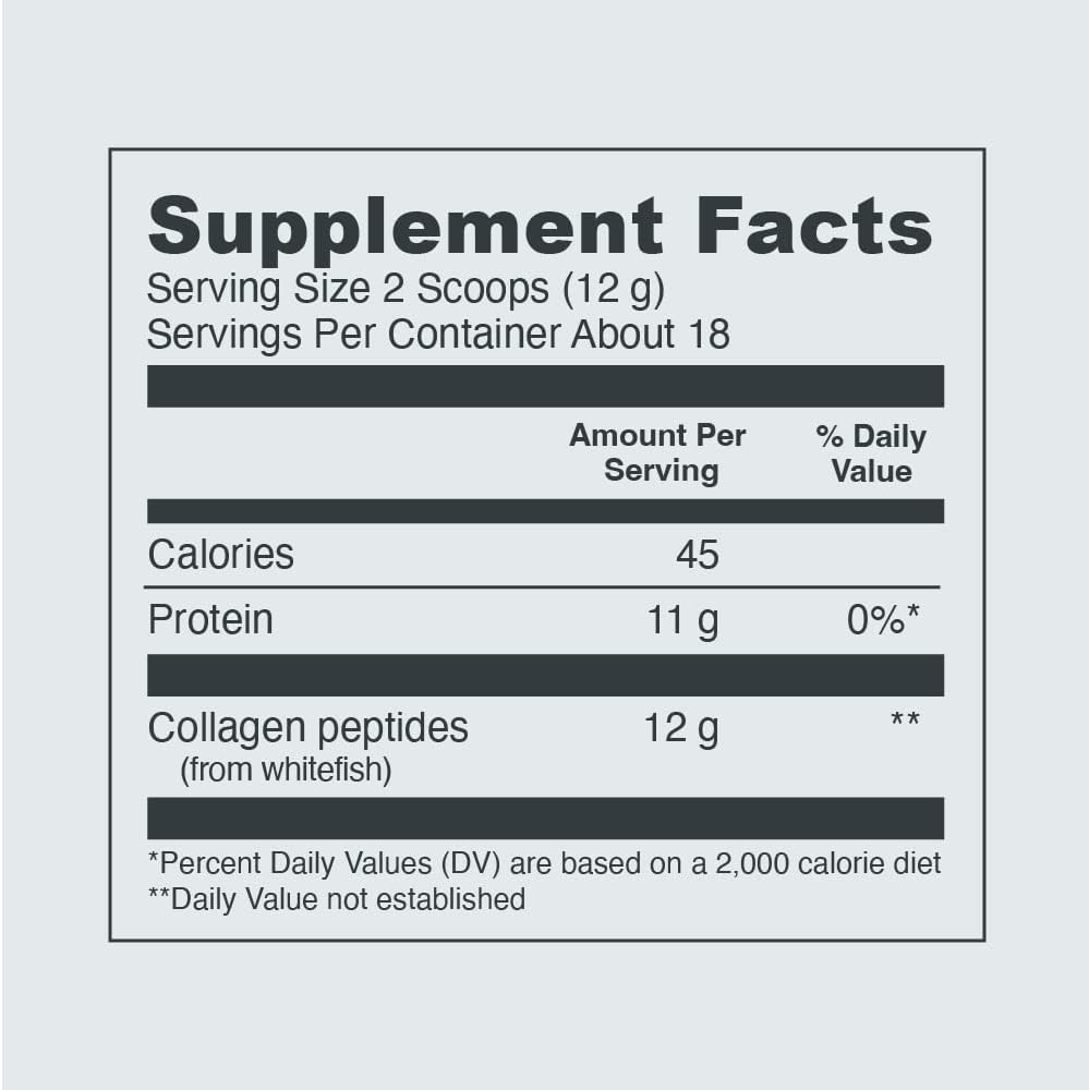 Unflavored Collagen Peptides Powder 9.33 OZ A37389